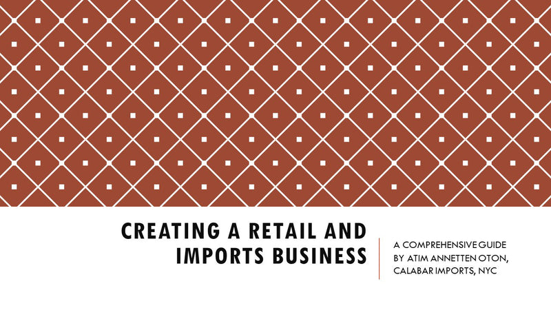 PDF FILE: Creating a Retail Store and Imports Business by Calabar Imports